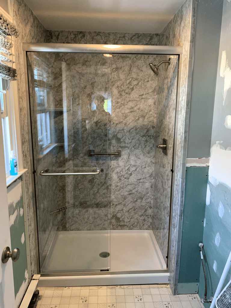 Modern Marble Shower.